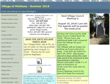 Tablet Screenshot of michianavillage.org